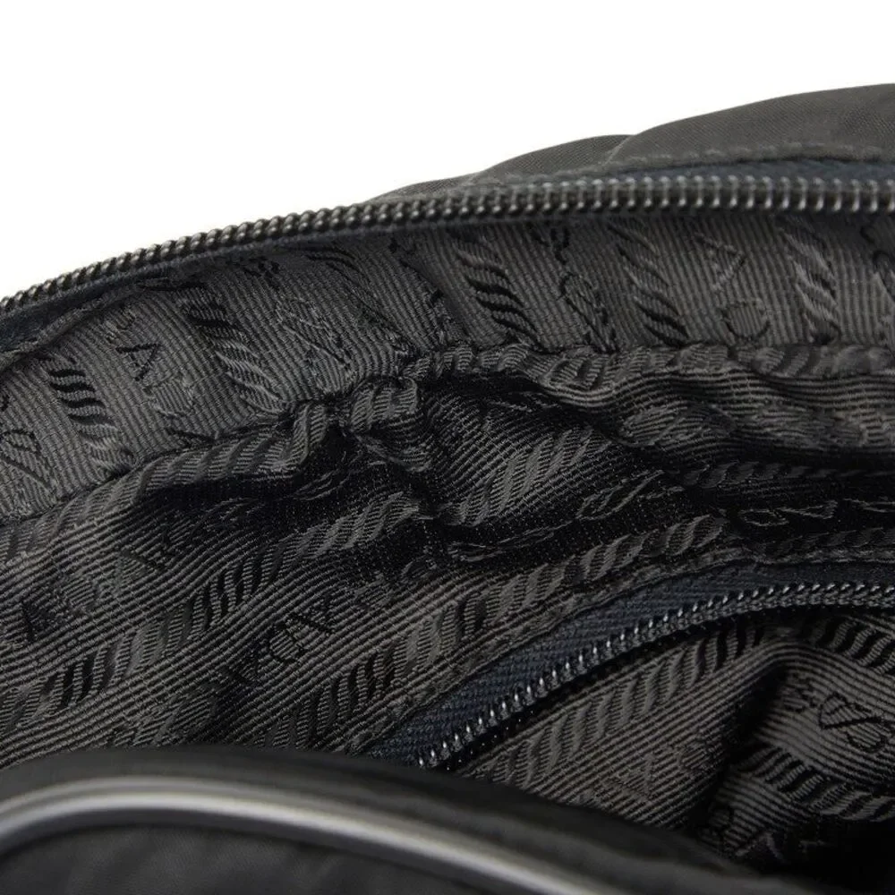 Prada Triangle Logo Plate Shoulder Bag